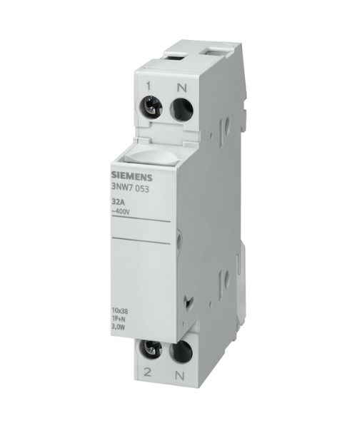 3NW7013 SIEMENS SİLİNDİRİK Sİ. YU. (KARTUŞ SİGORTA YUVASI); 10X38MM; 1 KUTUP; 32 A