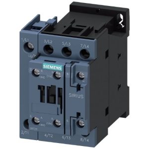 3RT2325-1AP00 SIEMENS DÖRT KUTUPLU; SIRIUS KONTAKTÖR; AC 230V BOBİNLİ; 22 KW AC1