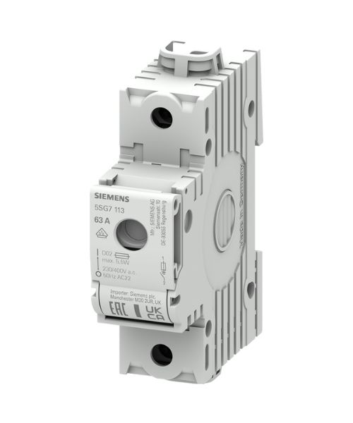 5SG7113 SIEMENS 63A;>N<MINIZED SİGORTALAR 230/400 V AC; D02 BOY İÇİN; 1 FAZLI; 1;5TE