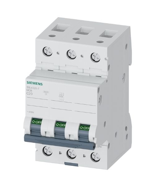 5SL4320-7 SIEMENS 20A; 3 FAZLI; ANAHTARLI OTOMATİK SİGORTA; 10KA; C TİPİ