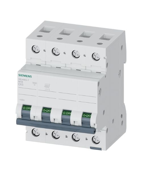 5SL4663-7 SIEMENS 63A; 3+N; ANAHTARLI OTOMATİK SİGORTA; 10KA; C TİPİ