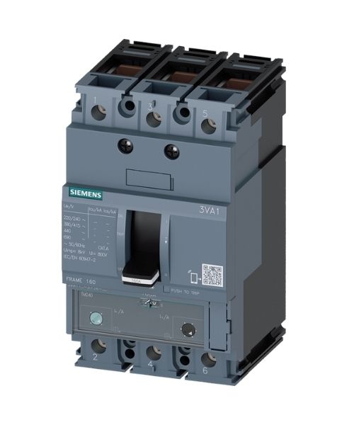 3VA1150-5EF36-0AA0 SIEMENS TMŞ 55KA 3 KUTUP, TM240, IN=50 A IR=35 A...50 A Iİ=5...10 X IN