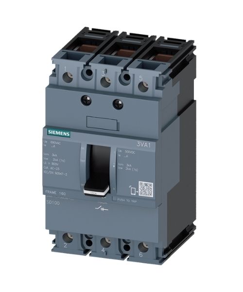3VA1112-1AA36-0AA0 SIEMENS YÜK KESİCİ ŞALTER 3 KUTUP IN=125A KORUMASIZ