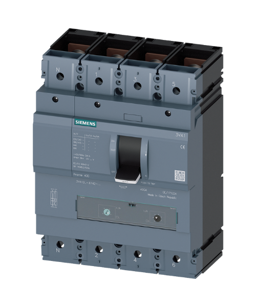 3VA1340-6EF42-0AA0 SIEMENS TMŞ 70KA 4 KUTUP, TM240, IN=400 A IR=280 A...400 A Iİ=5...10 X IN