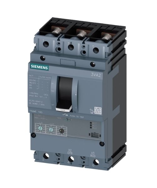 3VA2163-5HL32-0AA0 SIEMENS TMŞ 55KA 3 KUTUP ETU320, LI, IN=63 A IR=25 A...63 A Iİ=1.5...12 X IN