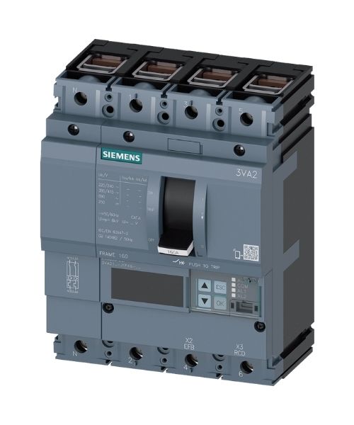 3VA2163-5KP46-0AA0 SIEMENS TMŞ 55KA 4 KUTUP ETU850, LSI, IN=63 A IR=25 A...63 A, Iİ=1.5..12X IN