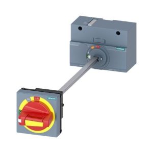 3VA9257-0FK25 SIEMENS UZATMA KOLLU TAHRİK MEK., KOMPLE, 3VA1: 250A, SARI/KIRMIZI - ACİL STOP