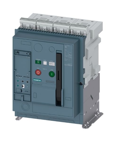 3WA1125-3AB02-0AA0 SIEMENS AÇIK TİP ŞALTER SABİT TİP 3-KUTUP IN=2500A, 66KA ETU300 LSI, 2NO+2NC