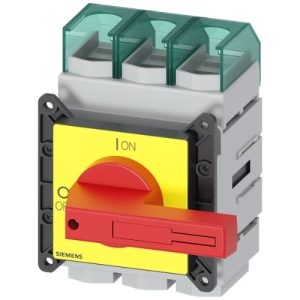 3LD2405-0TK13 SIEMENS ACİL STOP Ş., ÖNDEN TESPİTLİ SARI/KIRMIZI, 250A 132 KW