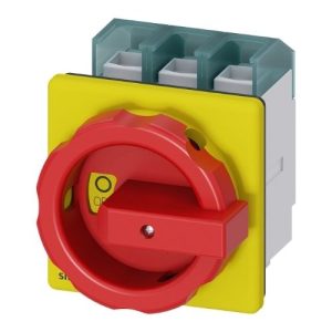3LD2704-0TK53 SIEMENS ACİL STOP Ş., ÖNDEN TESPİTLİ SARI/KIRMIZI, 100A 37 KW