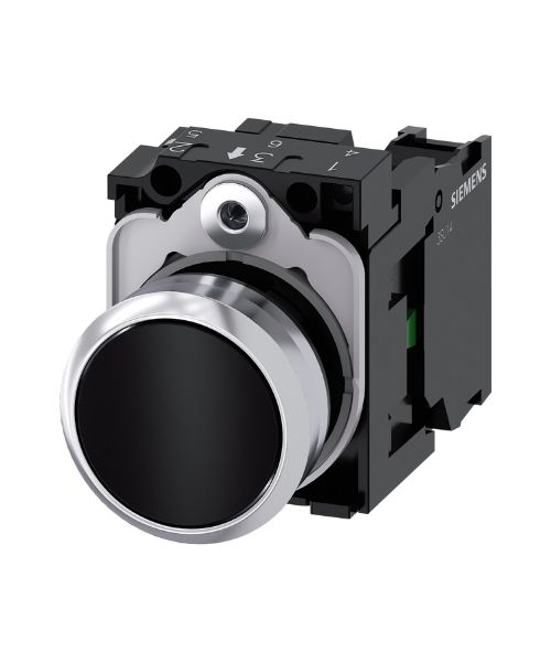 3SU1150-0AB10-1BA0 SIEMENS METAL KOMPLE YAY DÖNÜŞLÜ BUTONLAR SİYAH
