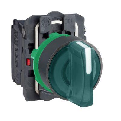 SCHNEIDER ELECTRIC KALICI IŞIKLI MANDAL BUTON SARI 1-0-2 230V AC LEDLİ