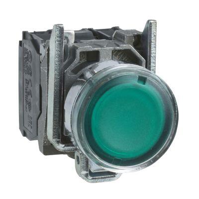 SCHNEIDER ELECTRIC IŞIKLI YAYLI BUTON YEŞİL 22 MM 250V BESLEMELİ AMPULSÜZ