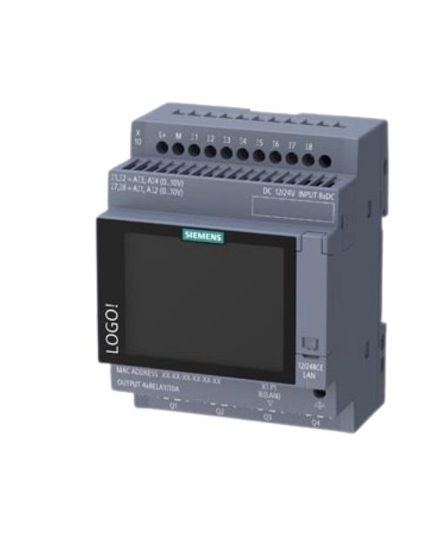 6ED1052-1MD08-0BA3 SIEMENS LOGO! 9 12/24RCE 12/24 V DC/RÖLE 8 DI (4 AI)/4 DO LOJİK MODÜL