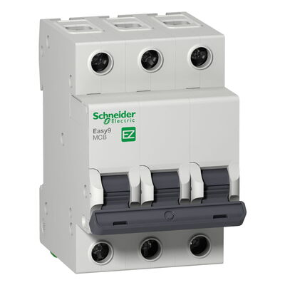 EZ9F34306 SCHNEIDER ELECTRIC OTOMATİK SİGORTA MCB EASY9 3P 6A C EĞRİSİ