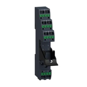 Schneider Electric , RSZE08P , Harmony, RSB1A/RSB2A röleleri için kelepçeli soketli priz, 10 A, soketli terminaller, ayrı kontak