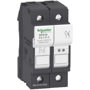 SCHNEIDER ELECTRIC DF81N TESYS SİGORTA BAĞLANTI KESİCİ 1P N 25A SİGORTA BOYUTU 8,5 X 31,5 MM