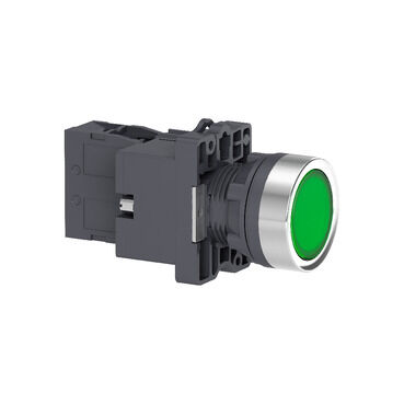 SCHNEIDER ELECTRIC XA2EW33B1 1NA YEŞİL IŞIKLI YAYLI BUTON 24 VDC