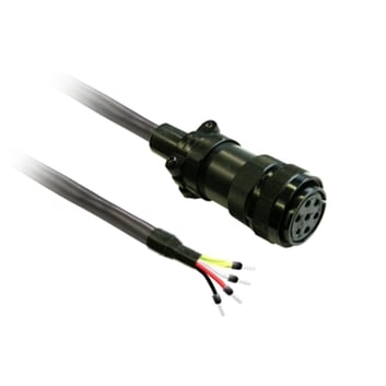 Schneider Electric , VW3M5D2AR30 , power cable 3m shielded 4x 1,3mm², BCH2 MIL connector
