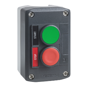SCHNEIDER ELECTRIC YAYLI START STOP BUTONU DOLU KUTU ETİKET TUTUCULU START STOP YAZILI